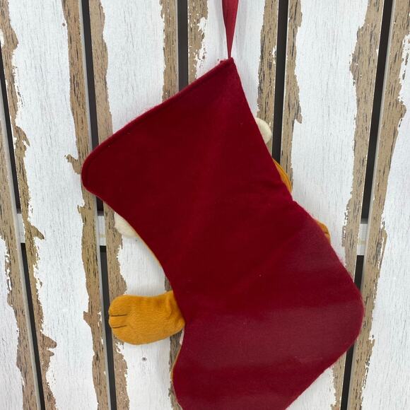 Puppy Dog Santa Christmas Stocking Felt/Plush 13” Dog Lovers - Picture 3 of 3